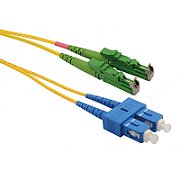 Patchcord FO E2000/APC-SC/PC, SM OS2 9/125, manta LSZH 3.0mm, duplex 5m - Emtex
