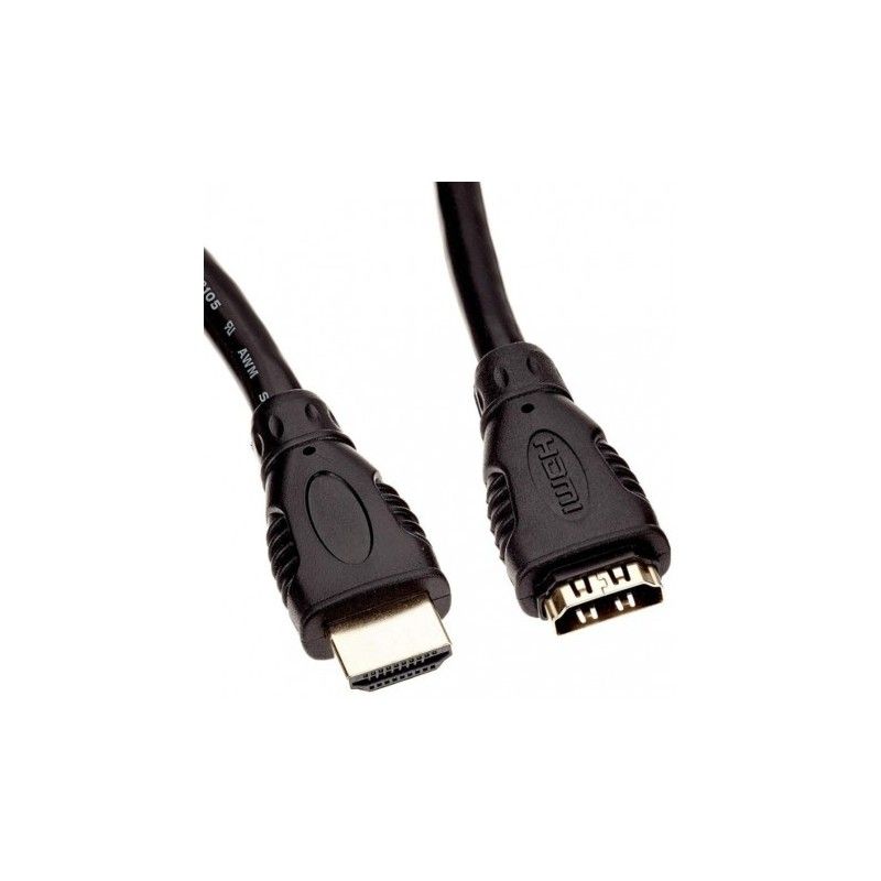Cablu extensie HDMI, tata - mama, 4K@30Hz, conectori auriti, 2m, PremiumCord