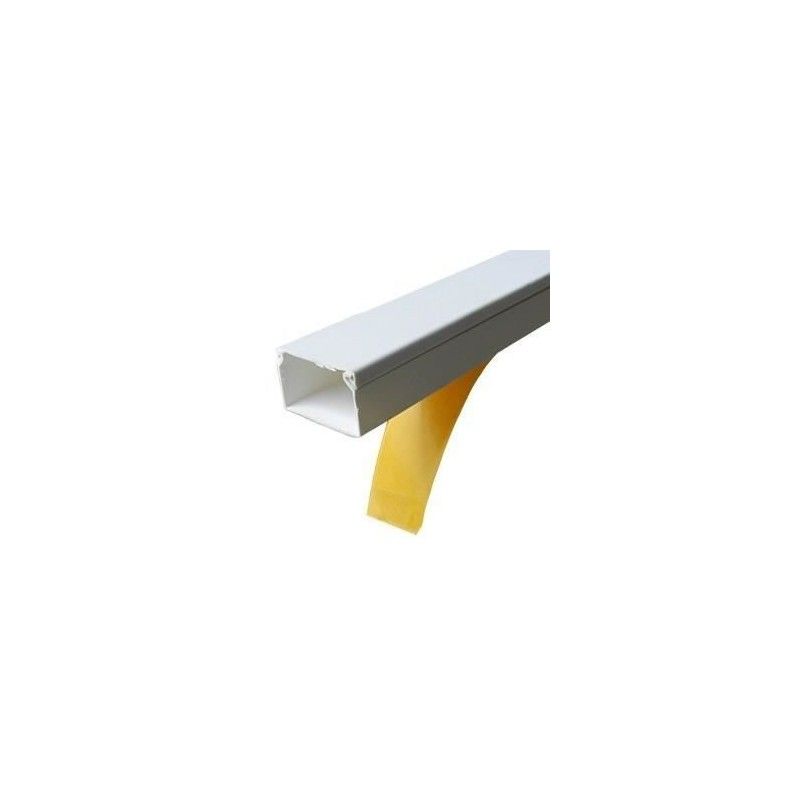 Canal cablu PVC cu adeziv 25X16MM 2M/BUC, alb - Canalux