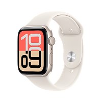Apple Watch SE 3 GPS + Cellular 40mm Carcasă din aluminiu Starlight cu brățară sport Starlight - M/L