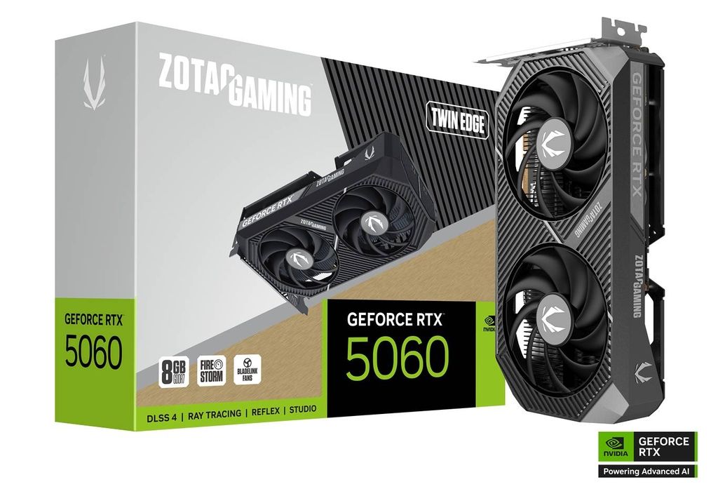 Placa video ZOTAC GeForce RTX 5060 Twin Edge 8 GB GDDR7 128 bit