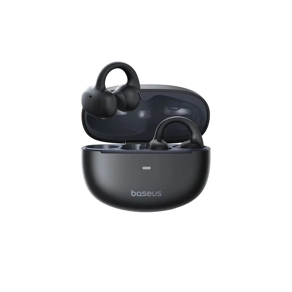 CASTI Baseus  MC1 Open-Ear TWS, pt smartphone, wireless, bluetooth 5.4, dual-mic pe casca, 8 ore durata baterie, negru  A00083501126-00  (timbru verde 0.18 lei) - 6932172684358