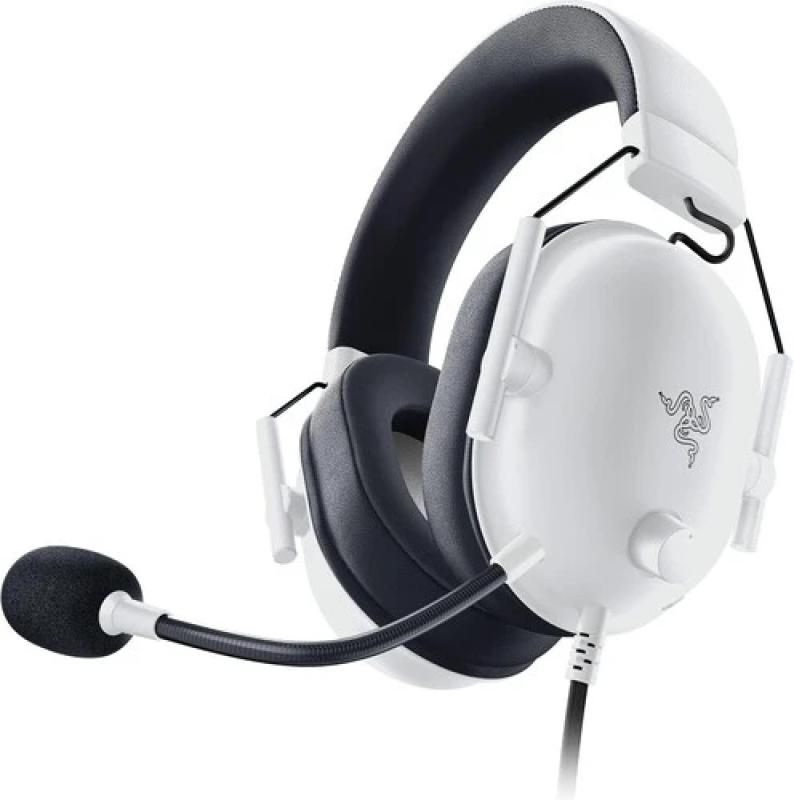 Casti Razer Blackshark V2 X cu fir XBOX Licensed, frecventa 12 Hz – 28 kHz,sensibilitate 100 dB, izolare fonica pasiva, frecventa de raspuns microfon: 100 Hz – 10 kHz, interfata jack 3.5 mm, alb
