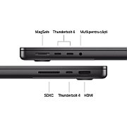 Laptop Apple MacBook Pro 14 MDE34RO/A, 14.2 inch 3024 x 1964, Apple M5 10 -core (10 C / N/A T, N/A - N/A, N/A cache, N/A), 24 GB N/A, 1 TB SSD, Apple 10-core GPU, Mac OS, Tastatura International, Space Black