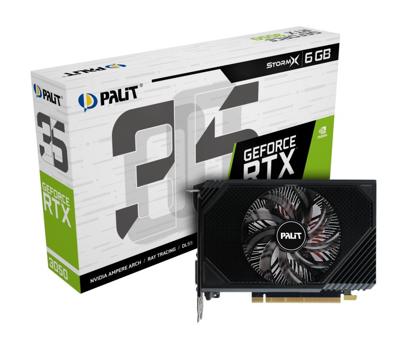 Placa video Palit GeForce RTX 3050 StormX 6 GB GDDR6 96 bit