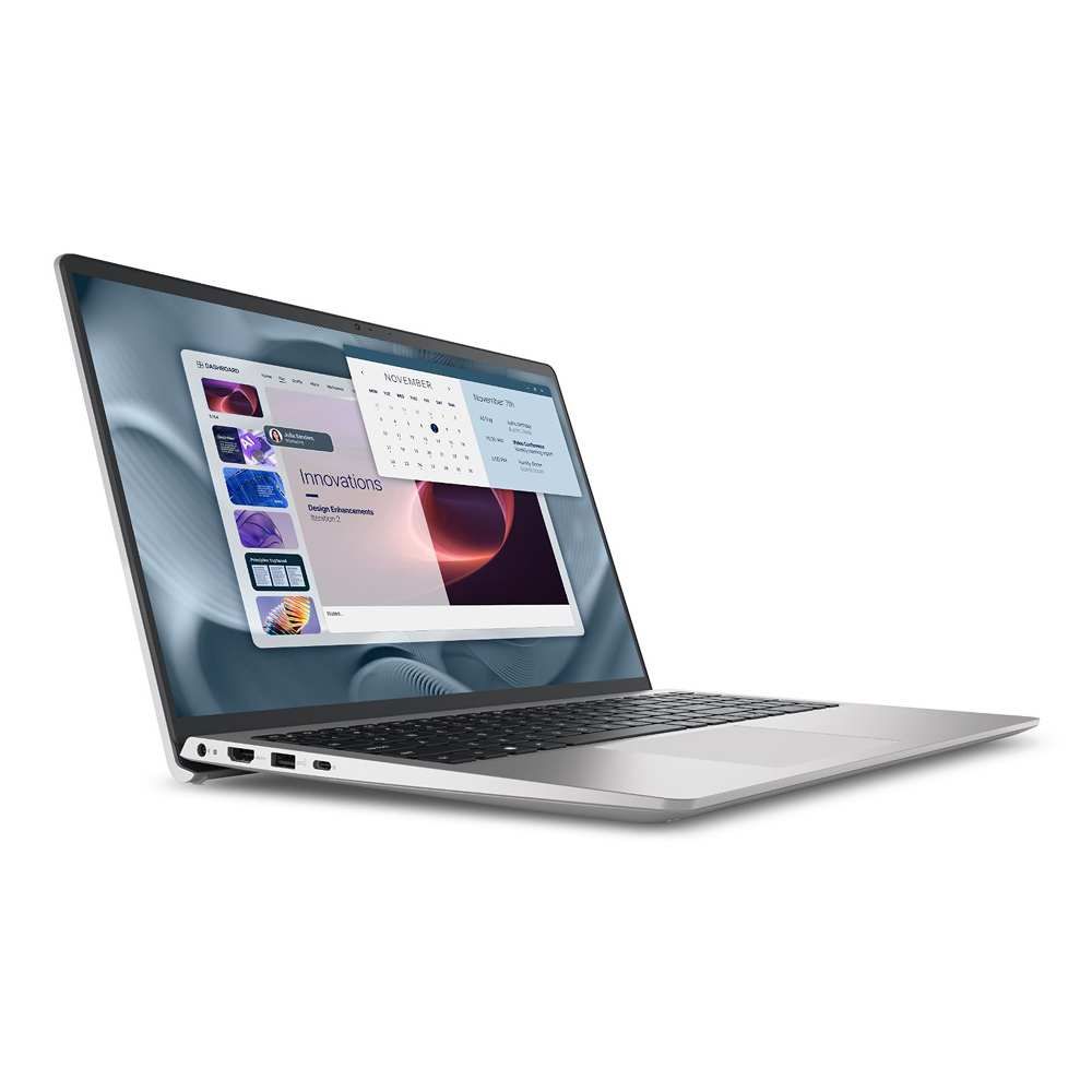 Laptop Dell Pro 15 Essential PV15250, 15.6 inch 1920 x 1080, Intel 1355U (10 C / 12 T, 3.7 GHz - 5.0 GHz, 12 MB cache, 28 W), 16 GB DDR5, 512 GB SSD, Intel Graphics, Windows 11 Pro, Tastatura English International, Platinum Silver
