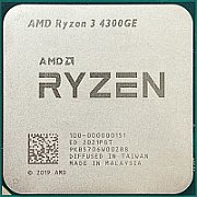 Procesor AMD Ryzen 3 4300GE, 4C / 8T, 3.50 - 4.00 GHz, 6 MB cache, 35 W, Tray