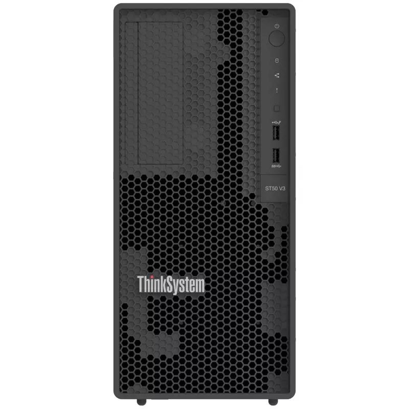 Server Lenovo ThinkSystem ST50 V3, Tower, Intel Xeon 6315P (4 C / 4 T, 2.80 GHz - 4.70 GHz, 12 MB cache, 55 W), 16 GB DDR5 ECC, 2 x 960 GB SSD, Fara, 3 x LFF, Fara, 500 W