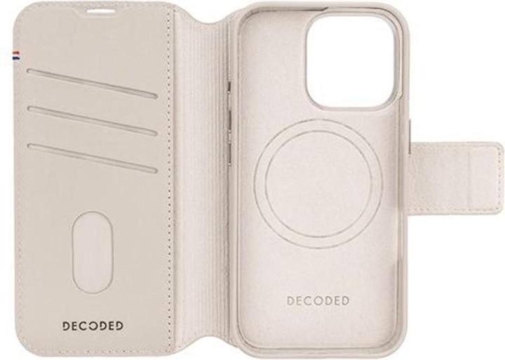 Decoded Leather Detachable Wallet - skórzana obudowa ochronna do iPhone 16 Pro kompatybilna z MagSafe (clay)