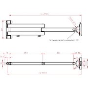 NOVUS TSS Faltarm III XL (800) Monitorhalter  VESA