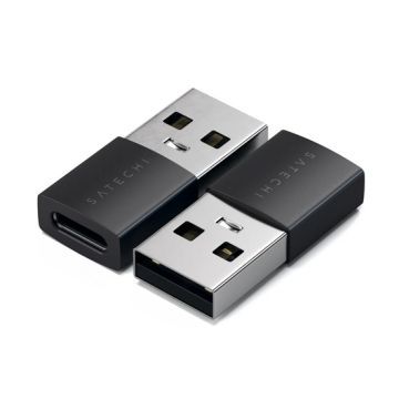 Satechi Aluminum  2x Type-A to Type-C Adapter - Space Black