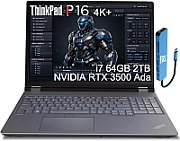 Laptop Lenovo ThinkPad P16 Gen 3 21RQ000LRI, 16 inch 1920 x 1200, Intel Core Ultra 9 275HX (24 C / 24 T, 2.7 GHz - 5.4 GHz, 36 MB cache, 160 W), 96 GB DDR5, 1 TB SSD, Nvidia RTX Pro 3000, Windows 11 Pro, Tastatura Romanian / English, Black