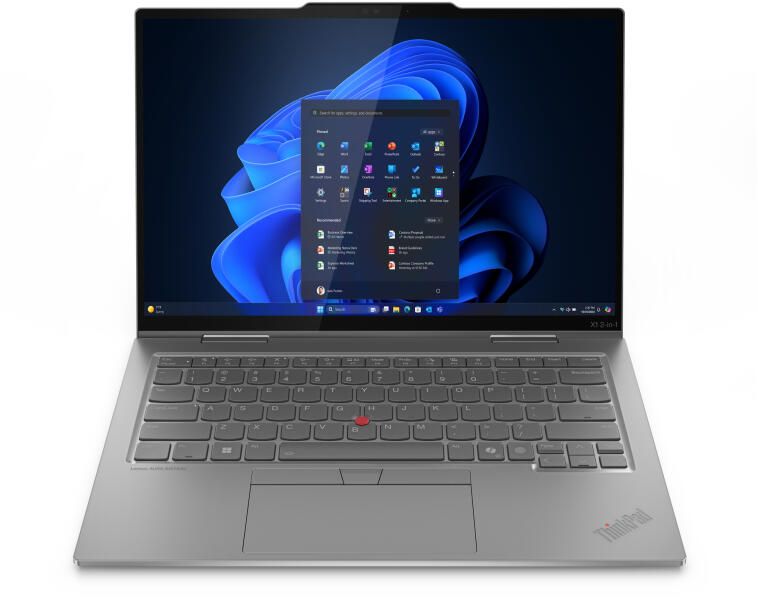 Laptop Lenovo ThinkPad X1 2-in-1 Gen 10 Aura Edition 21Q00077HV, 14 inch 2880 x 1800 Touchscreen, Intel Core ultra 7 255U (12 C / 14 T, 1.8 GHz - 4.8 GHz, 12 MB cache, 15 W), 32 GB LPDDR5x, 1 TB SSD, Intel Intel Graphics, Windows 11 Pro, Tastatura Romanian, Gri