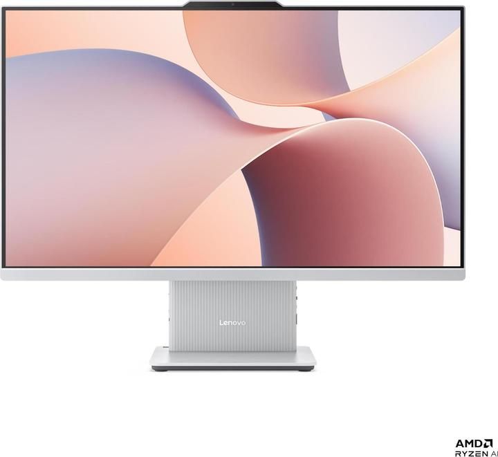 All-In-One Lenovo IdeaCentre AIO 27AKP10 F0JD002MRI, 27 inch 1920x1080, AMD Ryzen AI 5 - 330 (4 C, 2.0 GHz - 4.5 GHz, 8 MB cache, 28 W), 16 GB DDR5, 512 GB SSD, AMD Radeon 820M 0 GB, Free DOS, Cloud Grey
