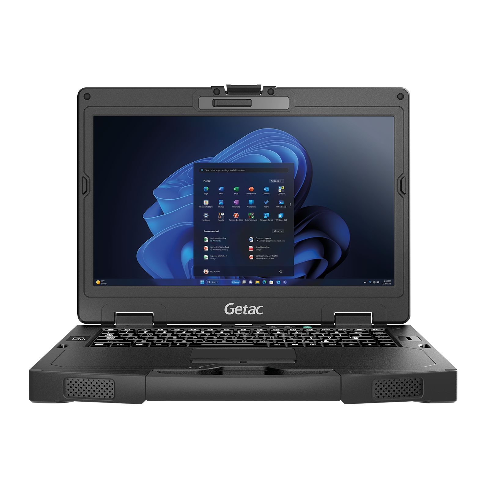 Laptop Getac S410G5 ST2D6AQ4JDXX, 14 inch 1366 x 768 pixeli Touchscreen, Intel Intel Core i5 (4 C / 8 T, 1.6 GHz - 3.9 GHz, 6 MB Intel® Smart Cache cache, 15 W), 16 GB DDR4, 256 GB SSD, Intel Intel Graphics, Windows 11 Pro, Tastatura QWERTZ, Negru
