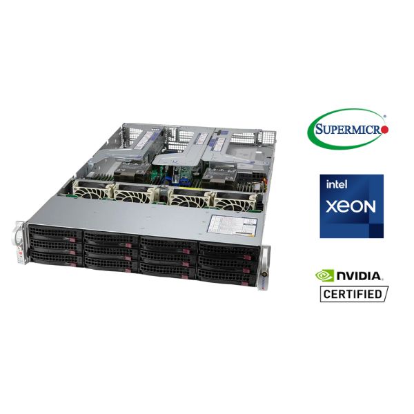 Server SuperMicro SYS-620U-TNR, Rack 2U, fara procesor, 2 x Intel socket 4189  max 205 W, fara memorie, Fara, 24 x SFF, Intel, Fara, 2 x 1200 W