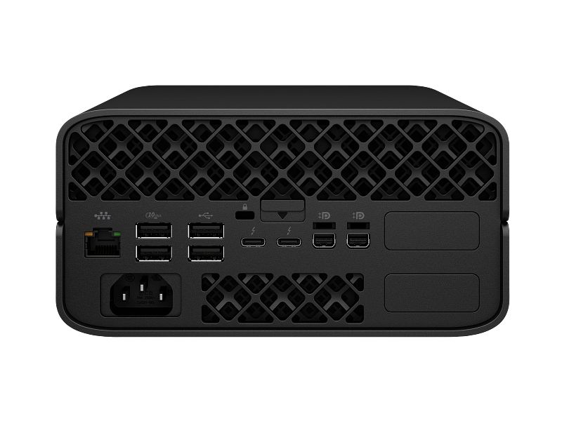 Desktop PC HP Z2 G1a Mini Mini PC, AMD Ryzen AI Max+ pro 395 (16 C / 32 T, 3 GHz - 5.1 GHz, 64 MB cache, 55 W), 64 GB DDR5, 2 TB SSD, Fara unitate optica, AMD AMD Radeon 8060S Partajata, Adaptor extern 280 W, Windows 11 Pro