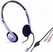 CASTI Genius,  HS-02B , cu fir, standard, utilizare multimedia, microfon pe brat, conectare prin Jack 3.5 mm x 2, albastru,  31710037100 , (include TV 0.75 lei)