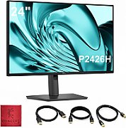 Monitor 23.8 inch LED Dell DELL-P2426H 1920 x 1080, 100 Hz, 5 ms, Negru - Argintiu