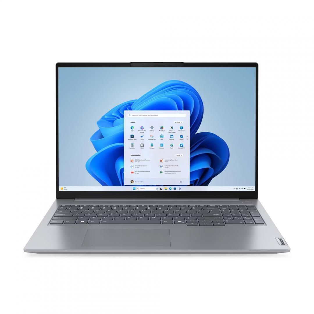 Laptop Lenovo ThinkBook 14 G8 IAL 21SJ00W2RI, 14 inch 1920 x 1200, Intel Core Ultra 5 135H (14 C / 18 T, N/A - 4.6 GHz, 18 MB Intel® Smart Cache cache, 28 W), 16 GB DDR5, 512 GB SSD, Intel Intel Arc Graphics, Free DOS, Tastatura English (EU), Arctic Grey