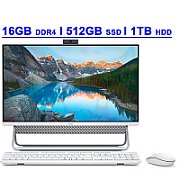 All-In-One Dell 24 AIO Inspiron 24, 23.8 inch 1920 x 1080, Intel Core Ultra 5 322 (6 C / 6 T, N/A - 4.4 GHz, 12 MB cache, N/A), 16 GB DDR5, 512 GB SSD, Intel Intel Graphics 0 GB, Windows 11 Pro, Argintiu