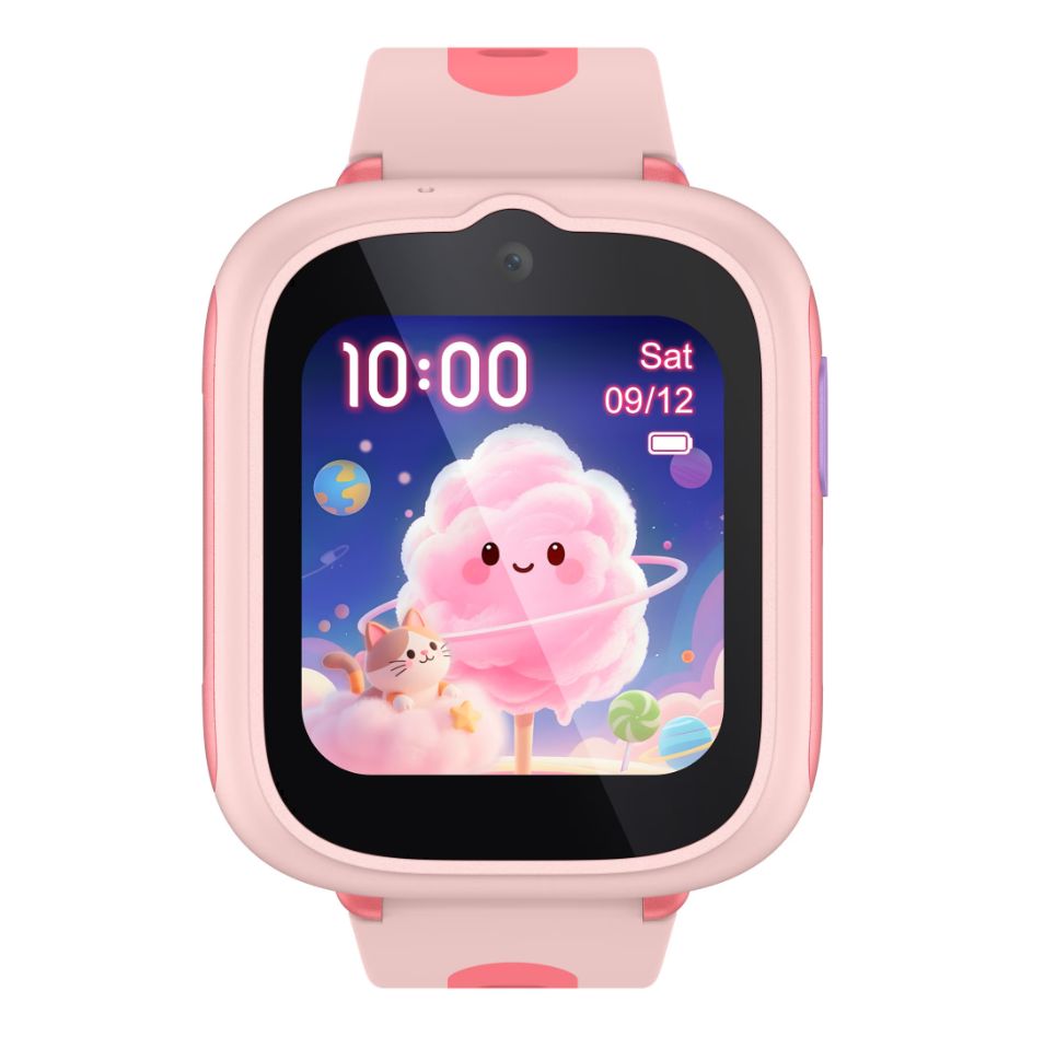Ceas SmartWatch pentru copii TCL MOVETIME Kids Watch MT48, 1.68 , 4G, GPS, IP68 2ATM, Camera 2MP, Cosmic Pink