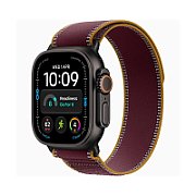 Apple Watch Ultra 4 49mm Titanium Burgundy Trail Loop M/L