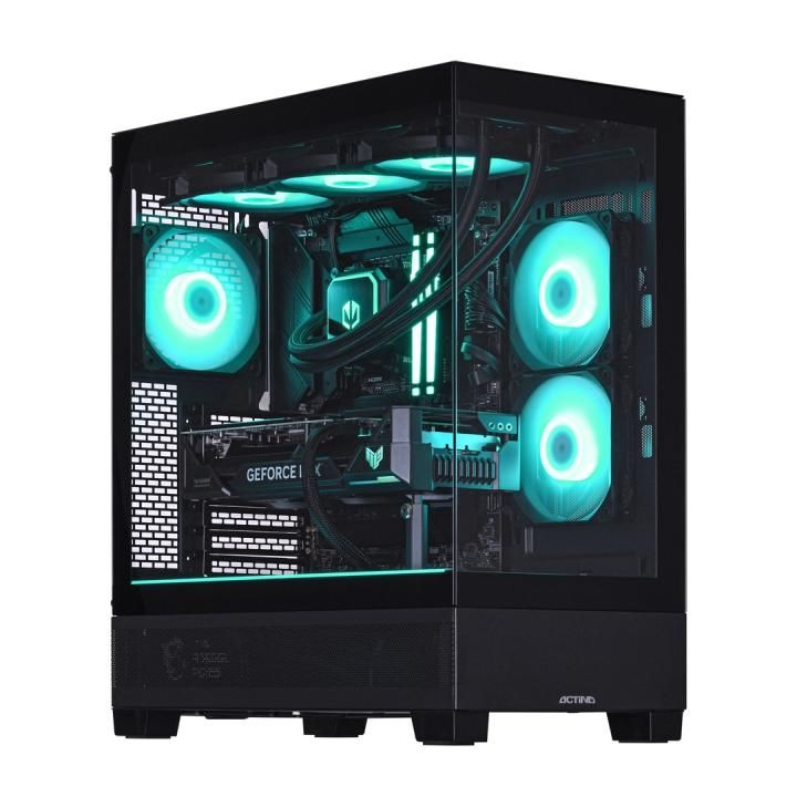 Desktop PC Actina 5901443439042 Midi Tower, AMD Ryzen 9 9900X3D (12 C / 24 T, 4.4 GHz - 5.6 GHz, 140 MB cache, 120 W), 32 GB DDR5, 1 TB SSD, Fara unitate optica, NVIDIA GeForce RTX 5070 Ti 16 GB, 750 W, Windows 11 Home