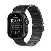 Apple Watch Ultra 4 GPS + Cellular 49mm Black Titanium Case with Black Titanium Milanese Loop - L